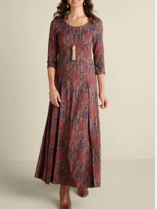 Soft Surroundings Dresses & Skirts - Soft Surroundings Alcott Dress Floral
Maxi Stretch Boho Size large